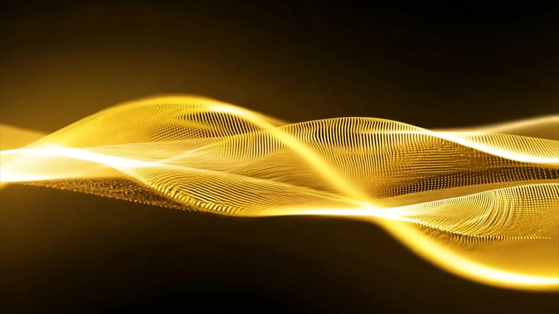 Golden Wave Flow for Logo Animation Background